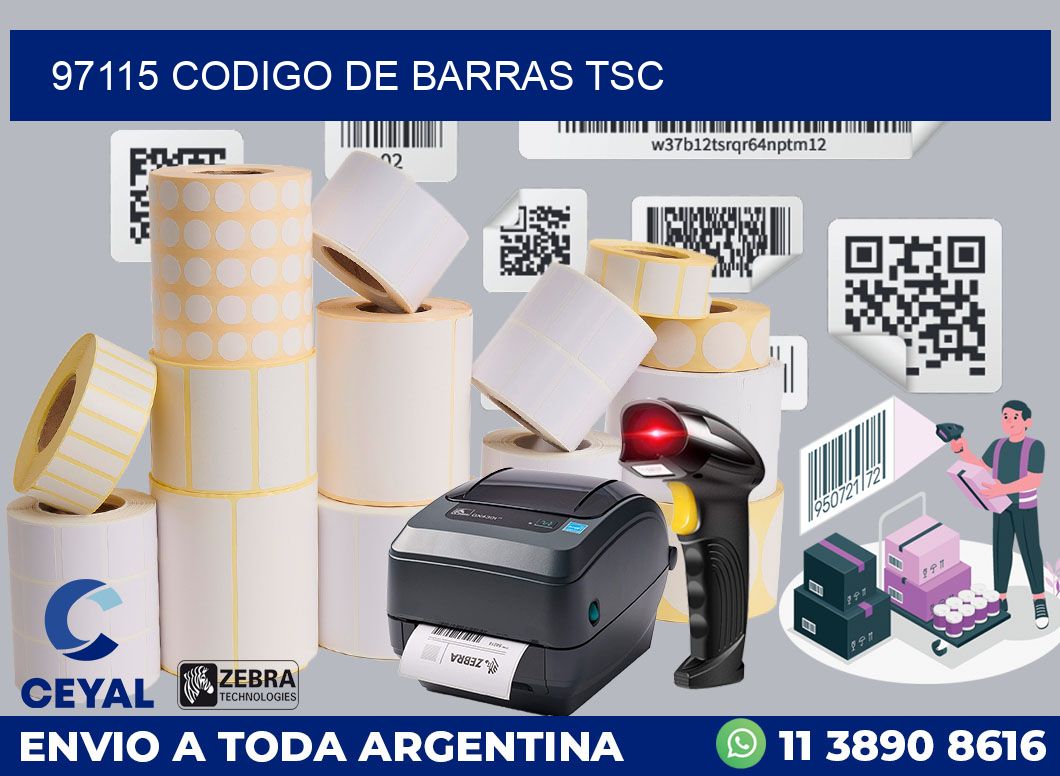 97115 CODIGO DE BARRAS TSC