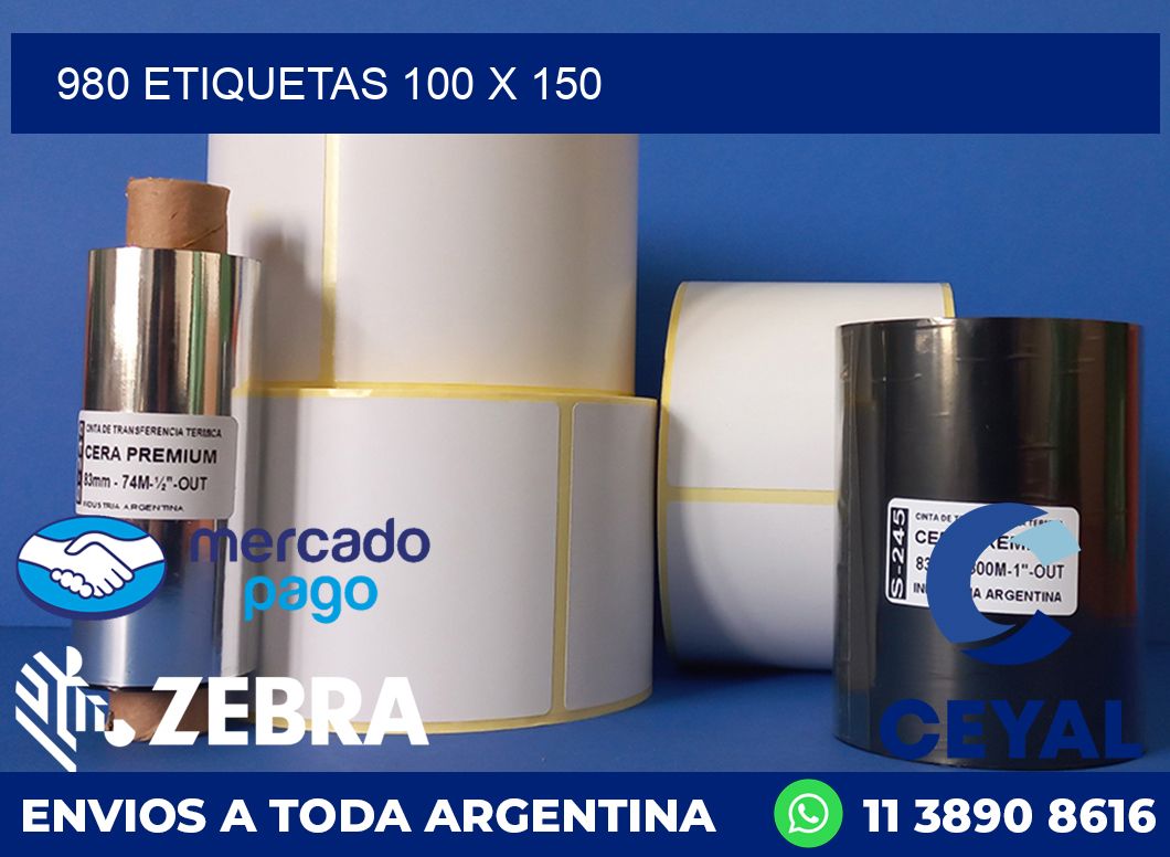 980 ETIQUETAS 100 X 150