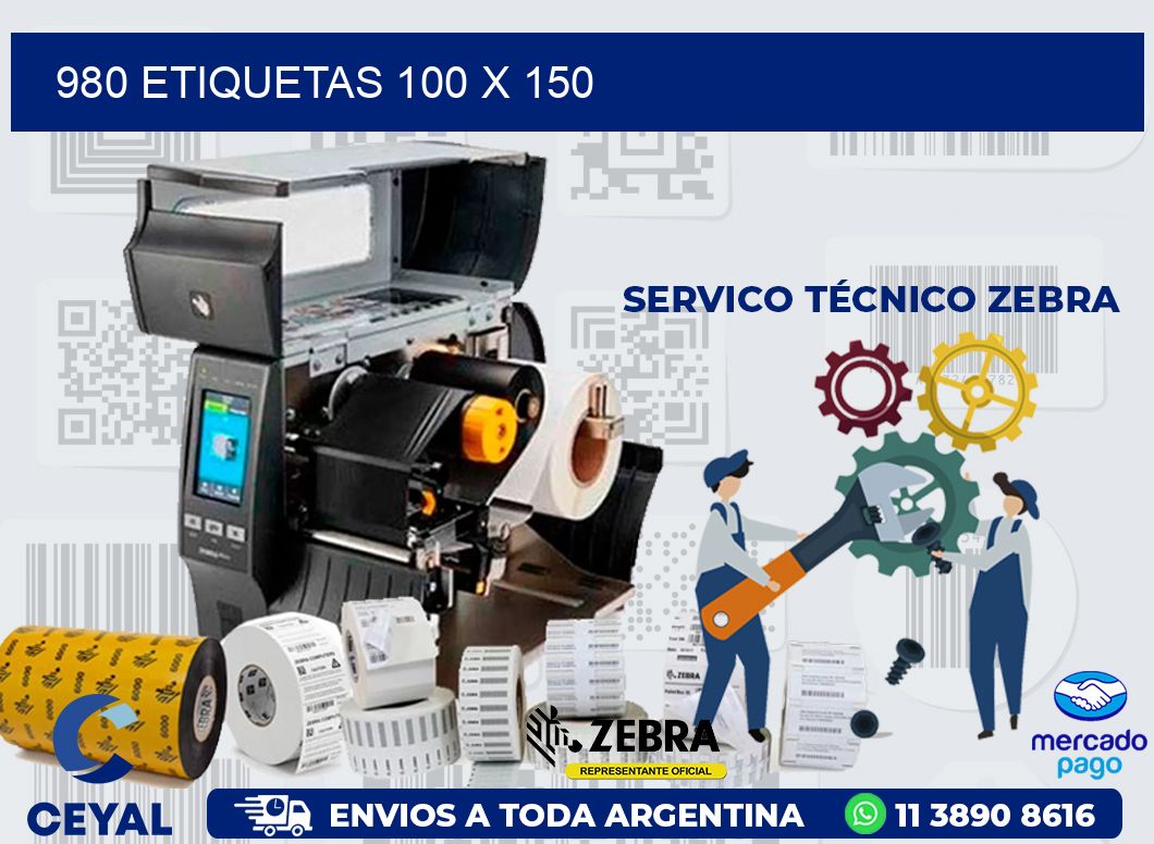 980 ETIQUETAS 100 X 150