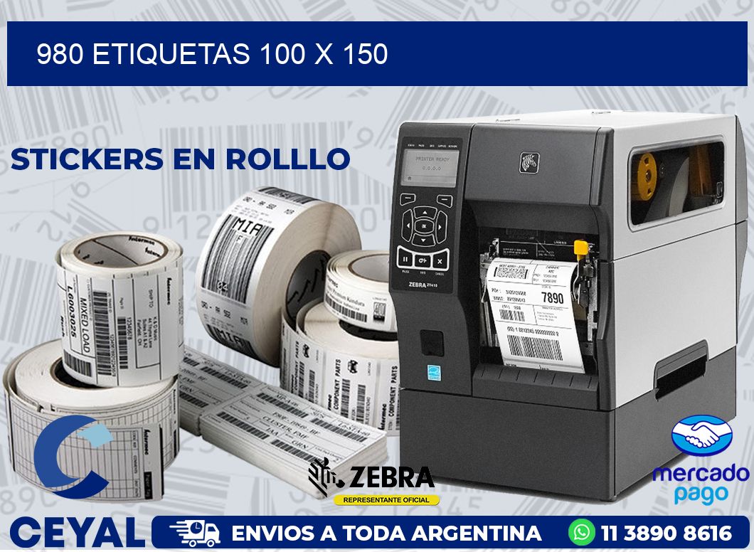980 ETIQUETAS 100 X 150
