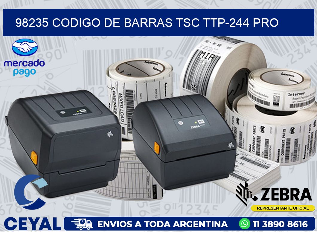 98235 CODIGO DE BARRAS TSC TTP-244 PRO