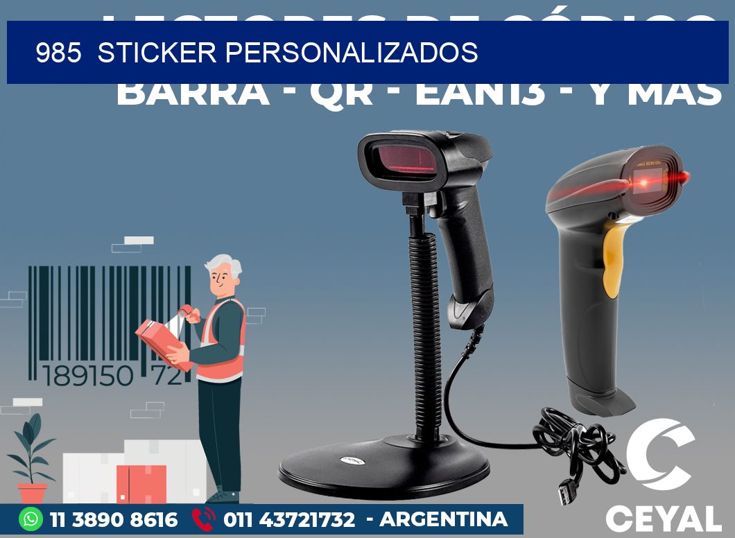985 sticker personalizados