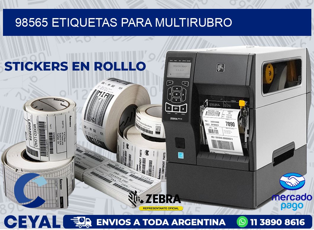 98565 ETIQUETAS PARA MULTIRUBRO