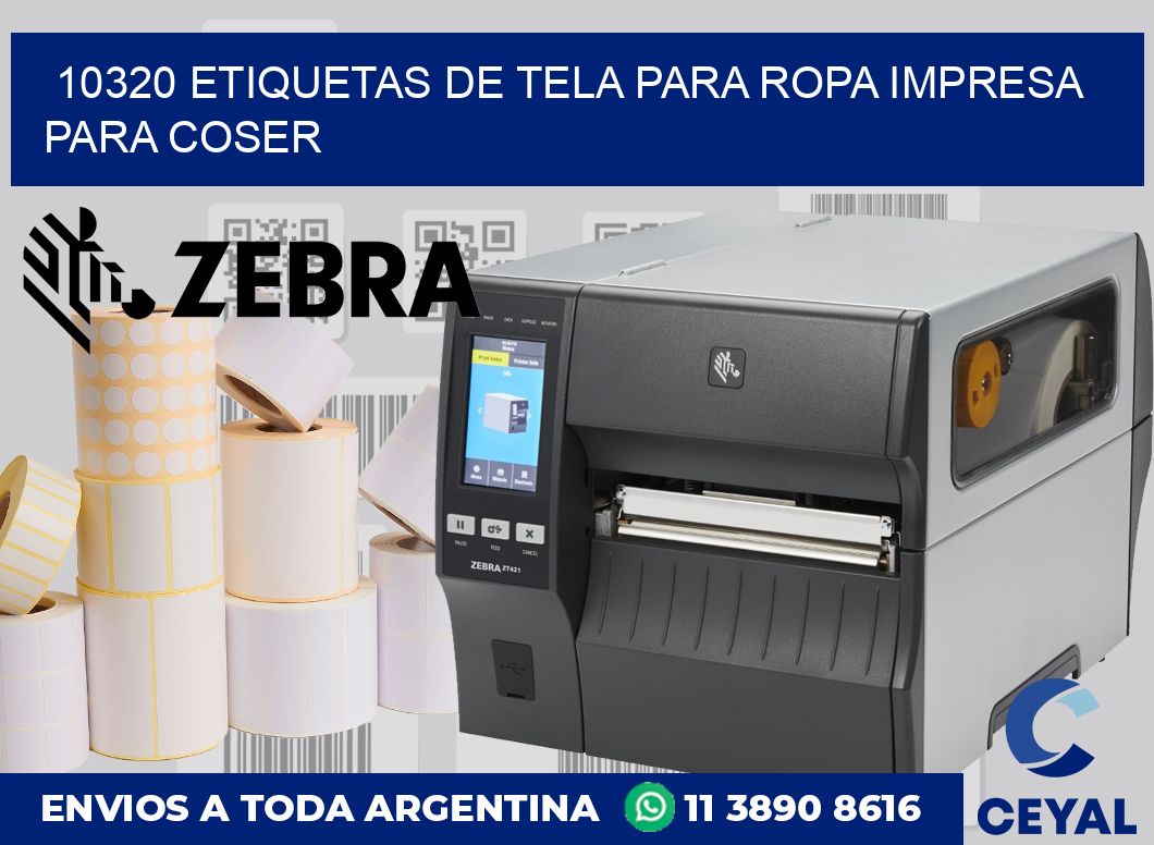 10320 ETIQUETAS DE TELA PARA ROPA IMPRESA PARA COSER