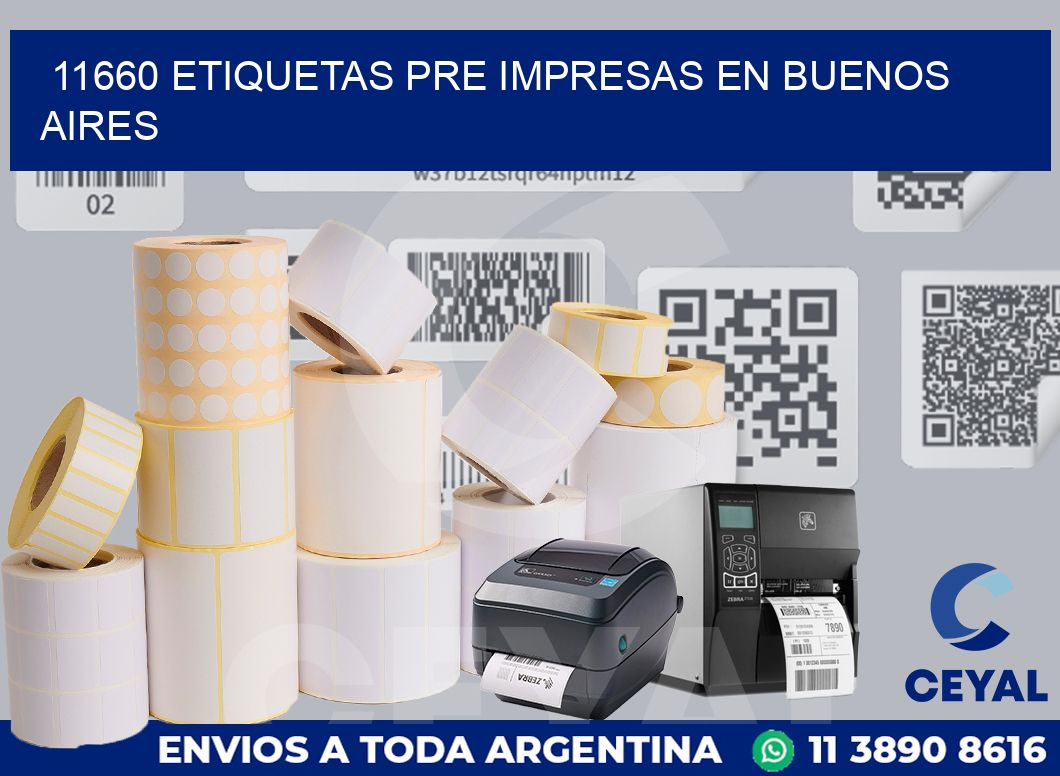 11660 ETIQUETAS PRE IMPRESAS EN BUENOS AIRES