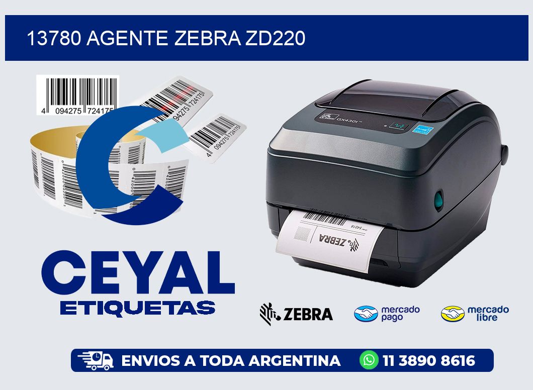 13780 AGENTE ZEBRA ZD220