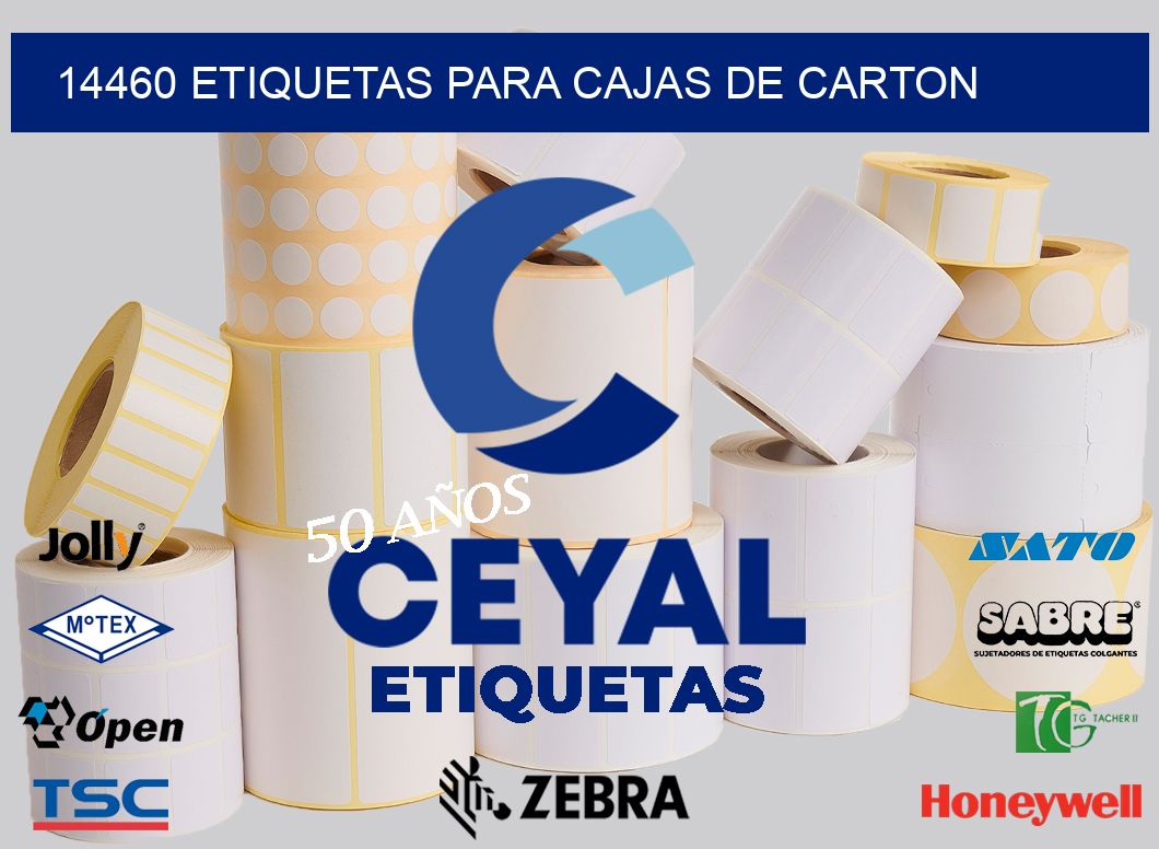 14460 ETIQUETAS PARA CAJAS DE CARTON