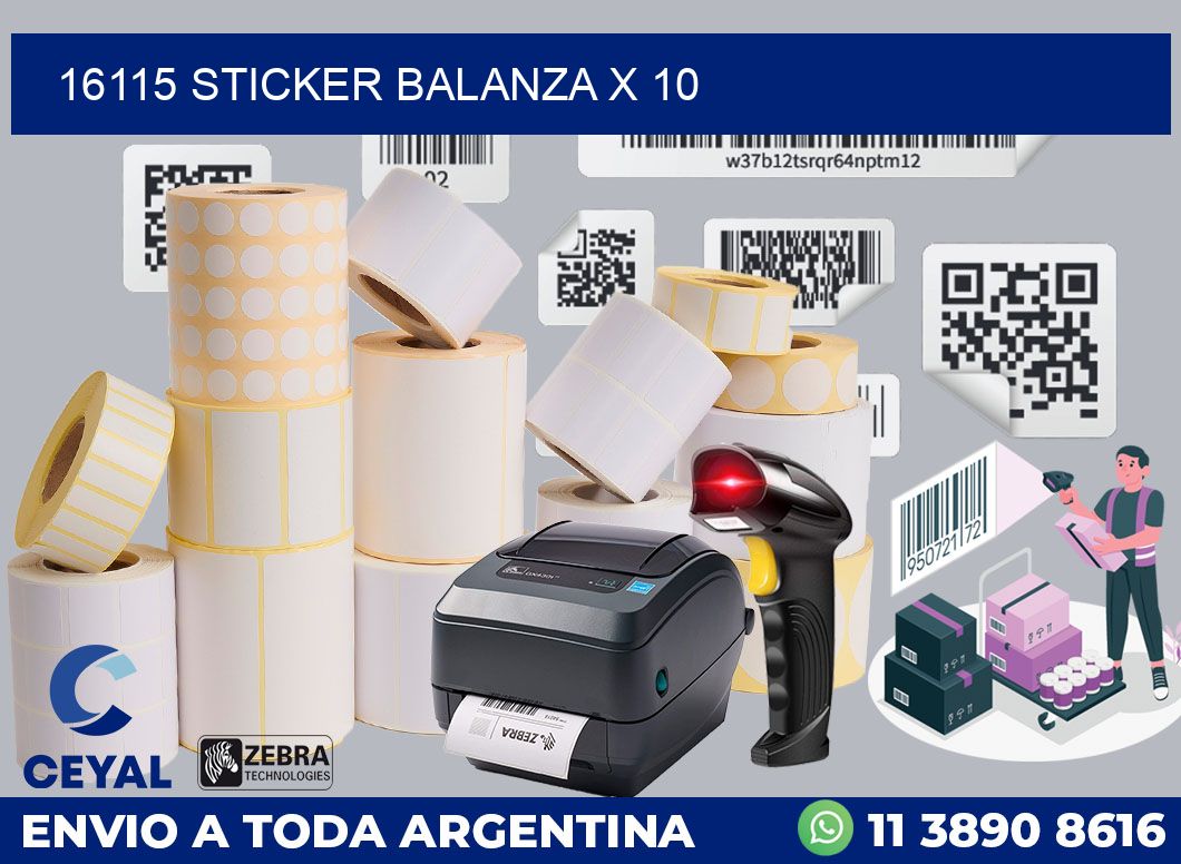 16115 sticker balanza x 10