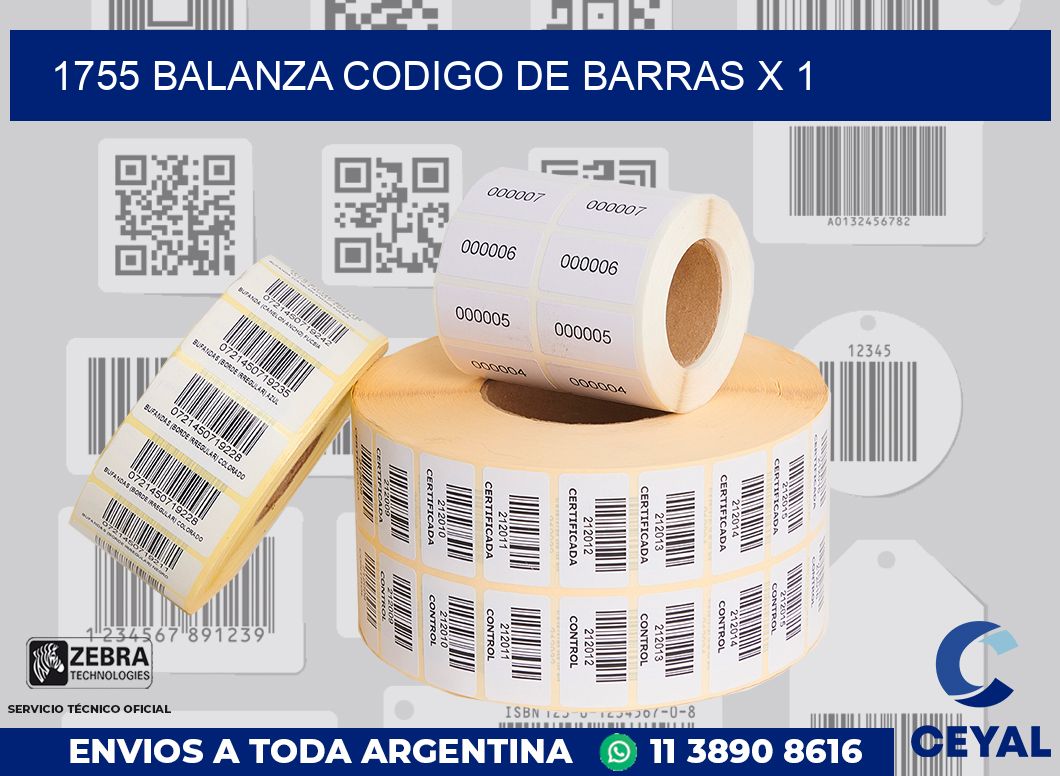 1755 balanza codigo de barras x 1