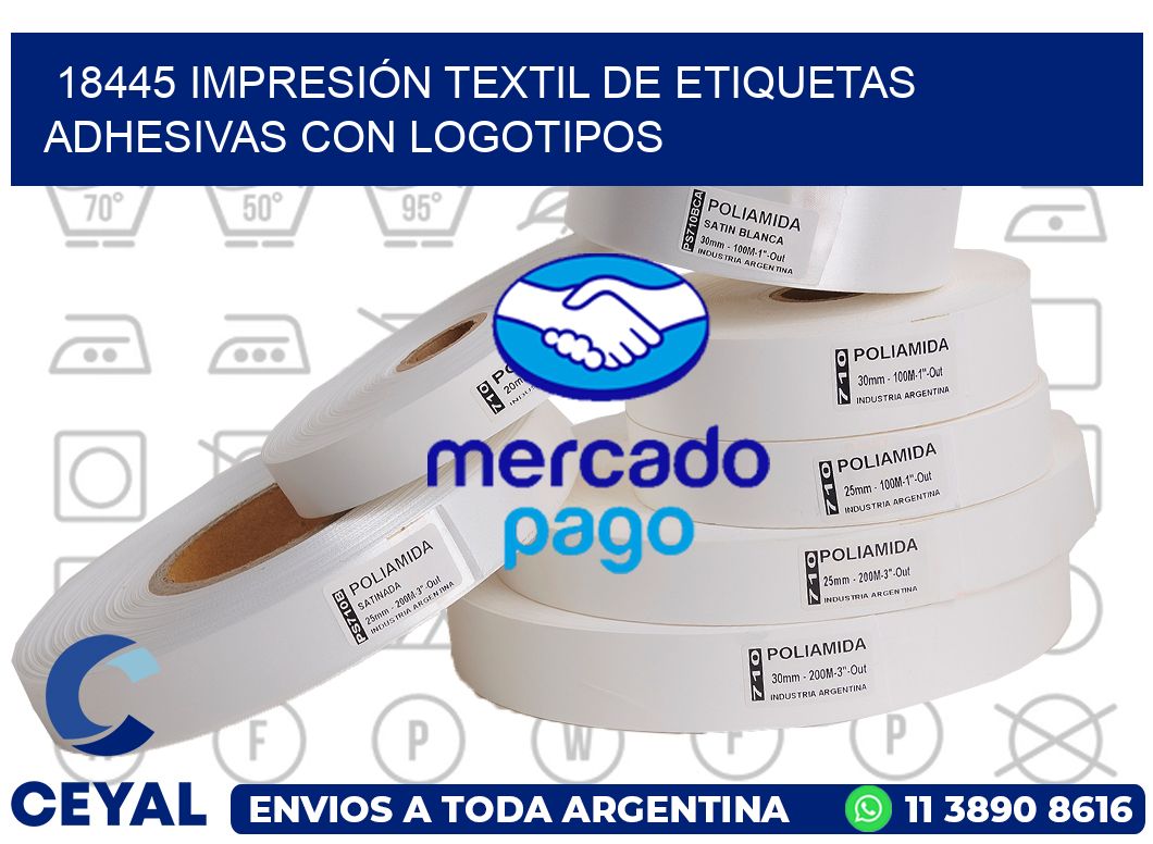 18445 IMPRESIÓN TEXTIL DE ETIQUETAS ADHESIVAS CON LOGOTIPOS