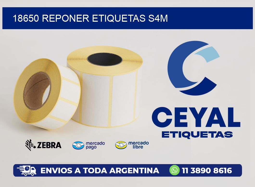18650 REPONER ETIQUETAS S4M