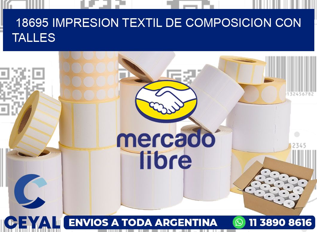 18695 IMPRESION TEXTIL DE COMPOSICION CON TALLES