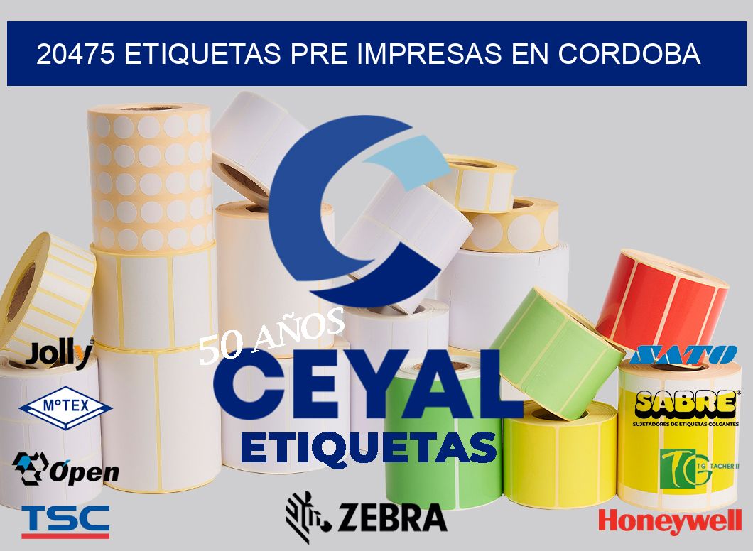 20475 ETIQUETAS PRE IMPRESAS EN CORDOBA