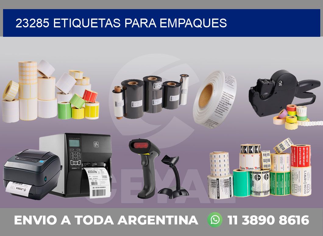 23285 ETIQUETAS PARA EMPAQUES
