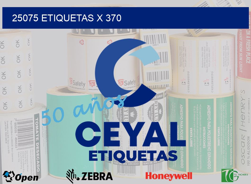 25075 Etiquetas x 370