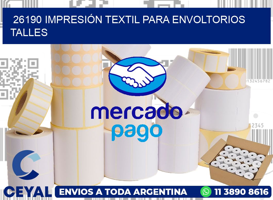 26190 IMPRESIÓN TEXTIL PARA ENVOLTORIOS TALLES