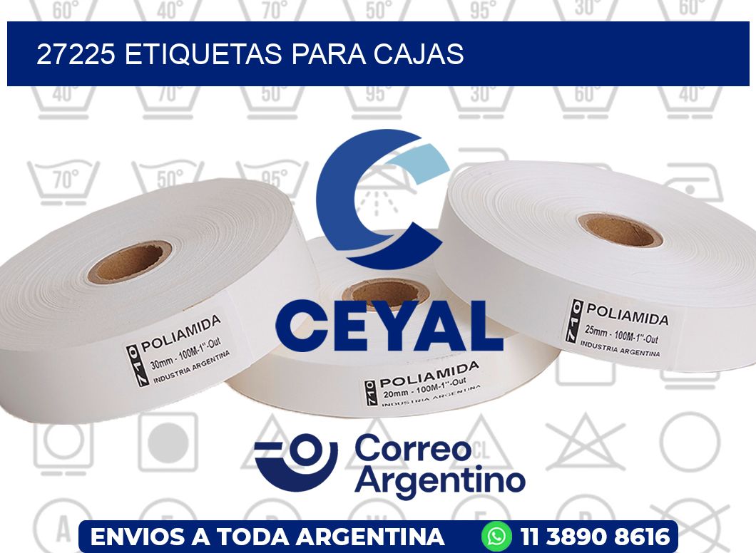 27225 ETIQUETAS PARA CAJAS