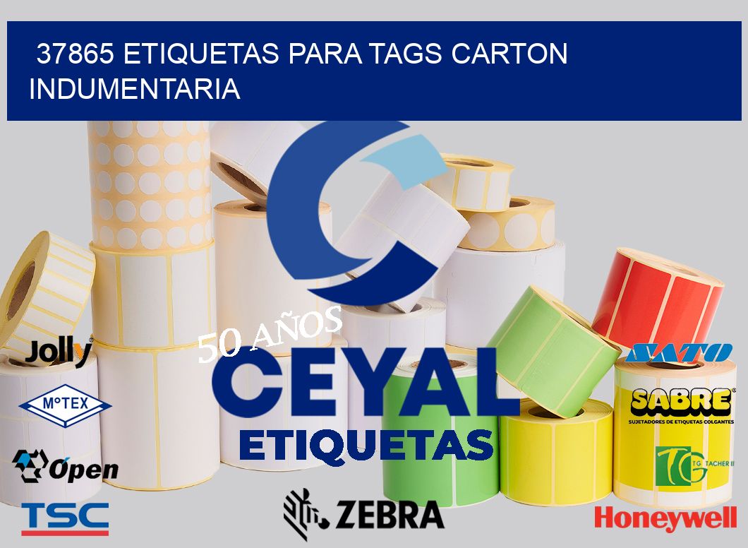 37865 ETIQUETAS PARA TAGS CARTON INDUMENTARIA