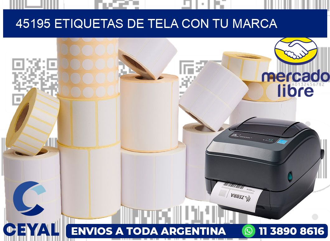 45195 ETIQUETAS DE TELA CON TU MARCA