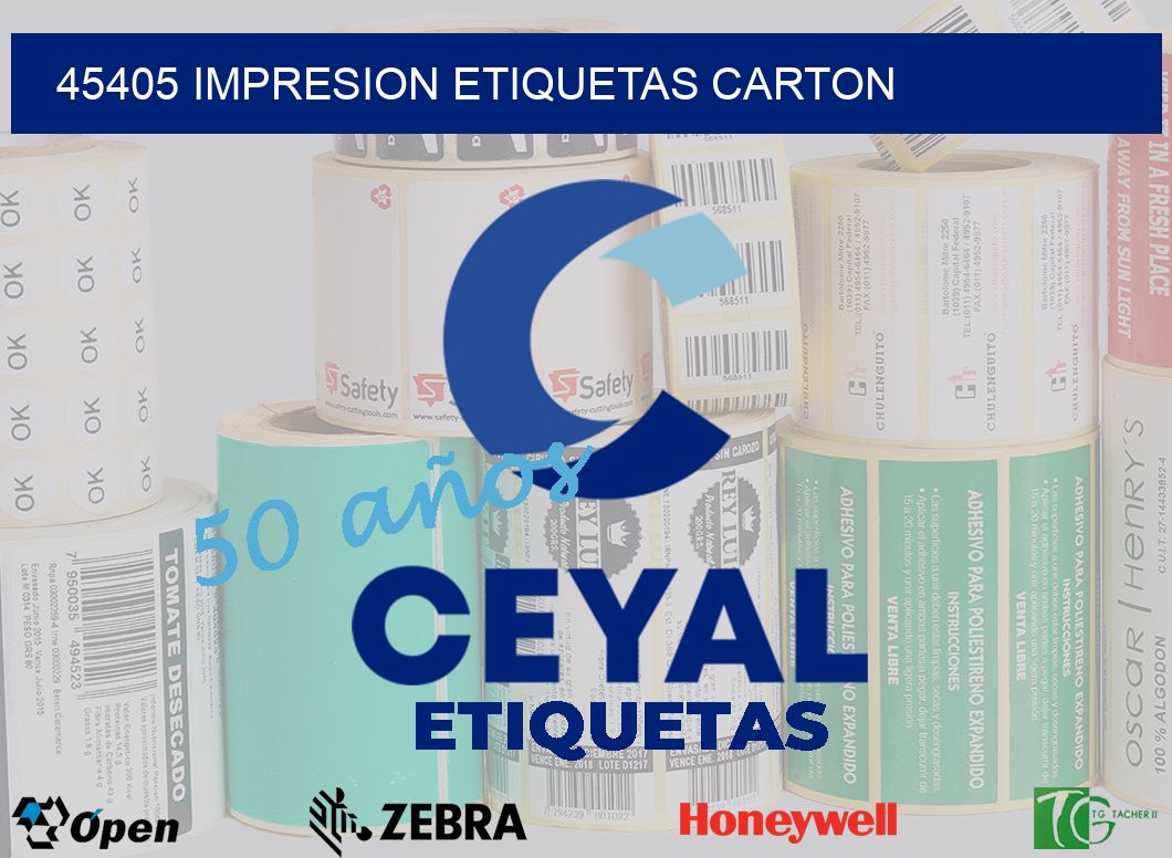 45405 IMPRESION ETIQUETAS CARTON