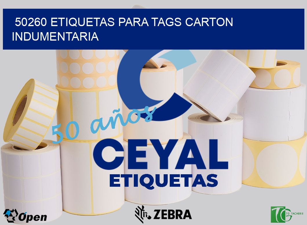 50260 ETIQUETAS PARA TAGS CARTON INDUMENTARIA
