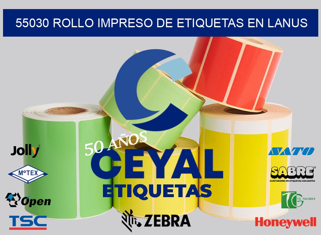 55030 ROLLO IMPRESO DE ETIQUETAS EN LANUS