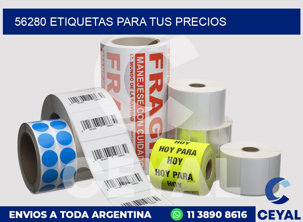 56280 ETIQUETAS PARA TUS PRECIOS