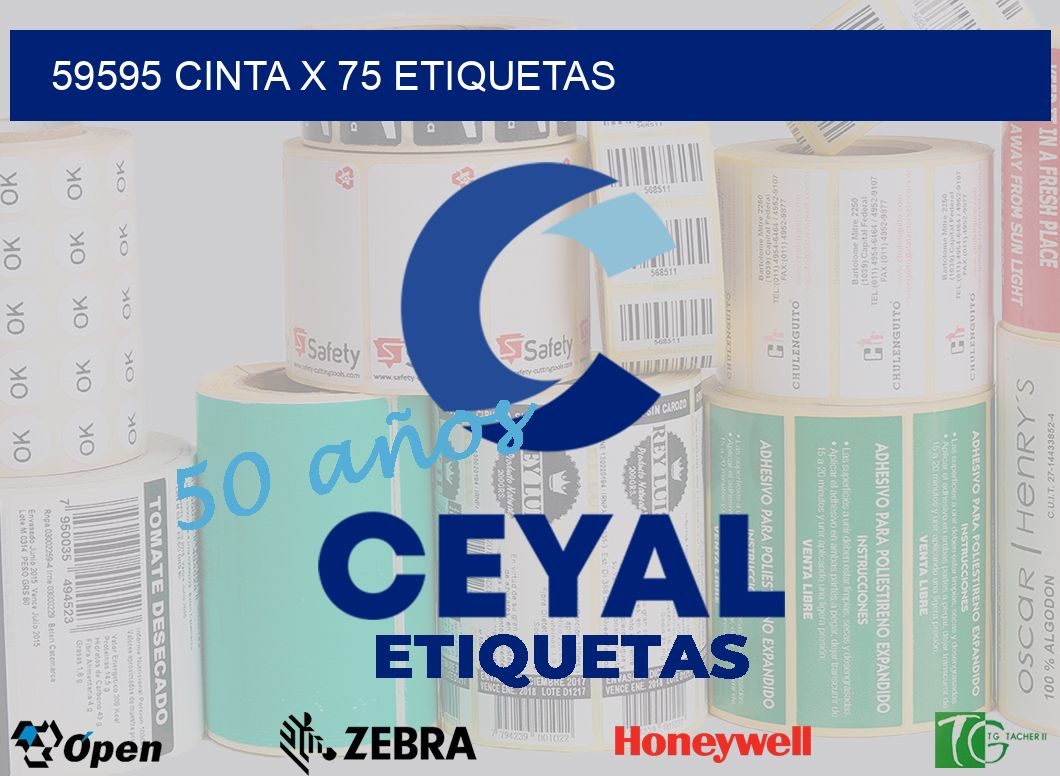 59595 cinta x 75 etiquetas