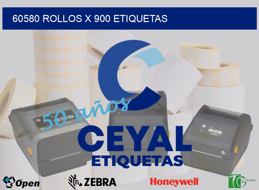 60580 Rollos x 900 etiquetas