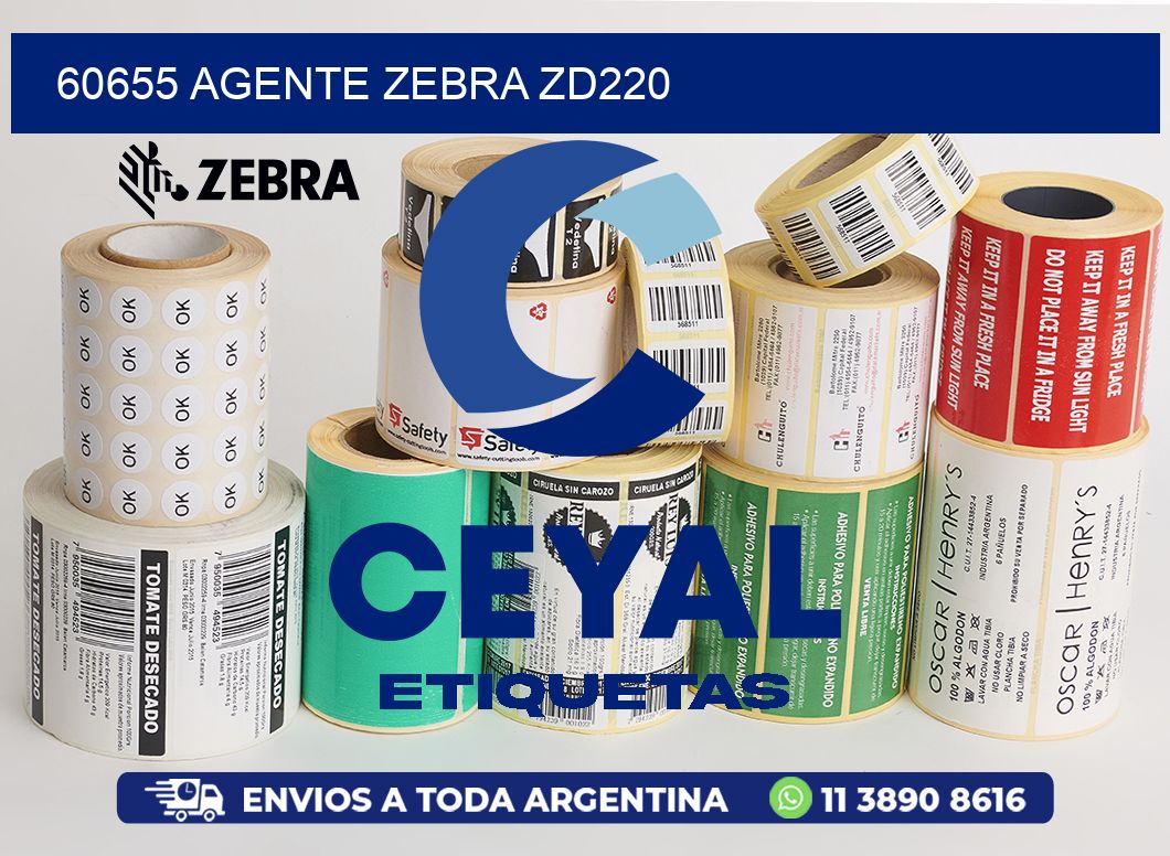 60655 AGENTE ZEBRA ZD220