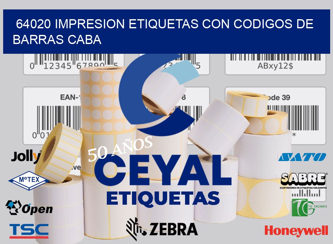 64020 IMPRESION ETIQUETAS CON CODIGOS DE BARRAS CABA