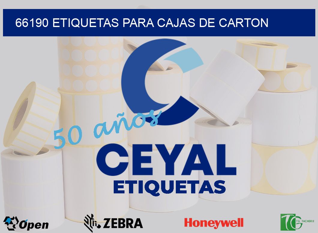 66190 ETIQUETAS PARA CAJAS DE CARTON