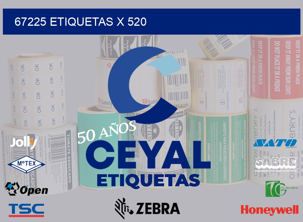 67225 Etiquetas x 520