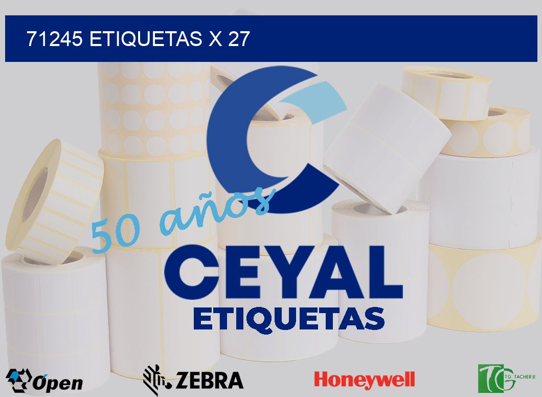 71245 Etiquetas x 27