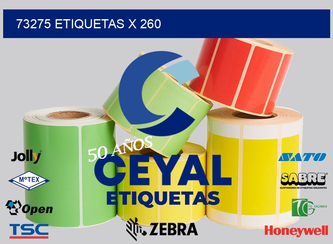 73275 Etiquetas x 260