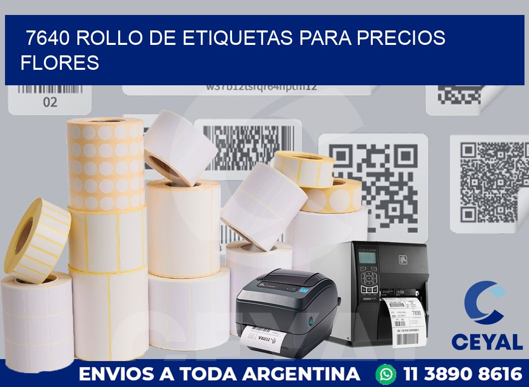 7640 ROLLO DE ETIQUETAS PARA PRECIOS FLORES