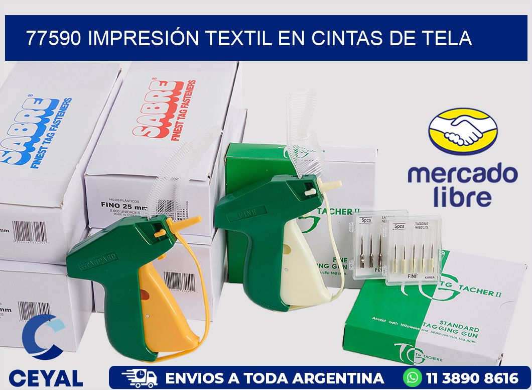 77590 IMPRESIÓN TEXTIL EN CINTAS DE TELA