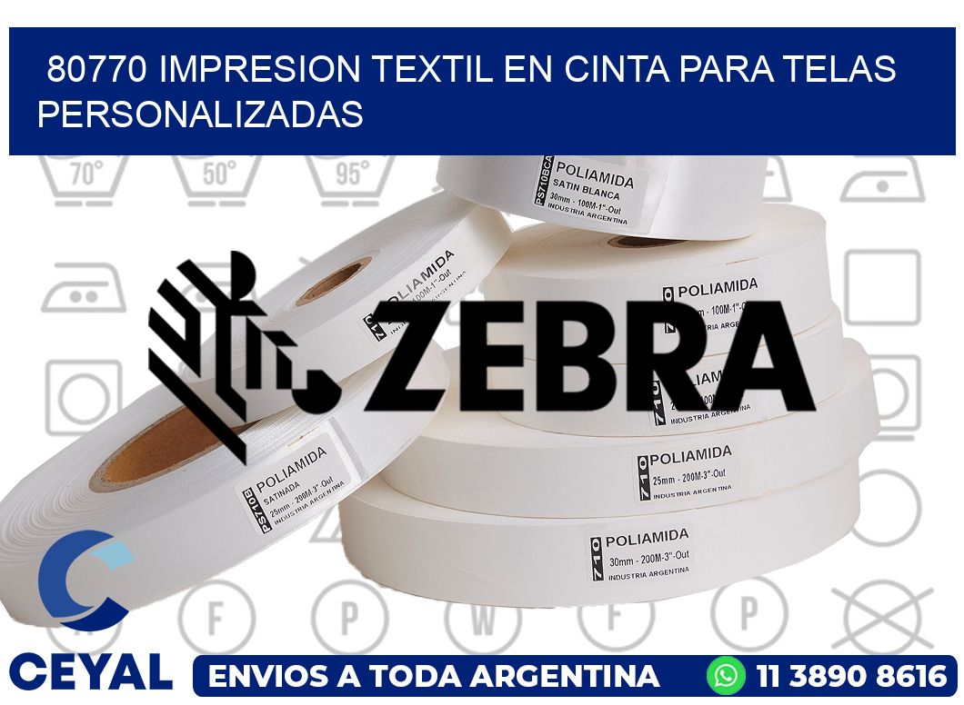80770 IMPRESION TEXTIL EN CINTA PARA TELAS PERSONALIZADAS