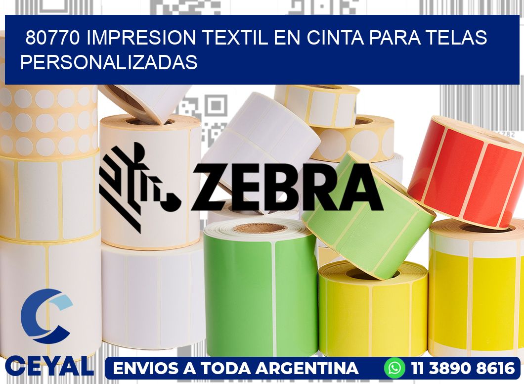 80770 IMPRESION TEXTIL EN CINTA PARA TELAS PERSONALIZADAS
