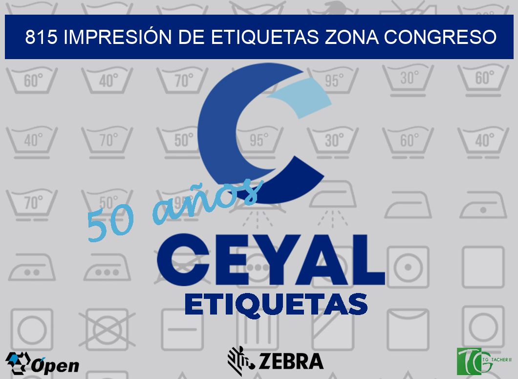 815 IMPRESIÓN DE ETIQUETAS ZONA CONGRESO