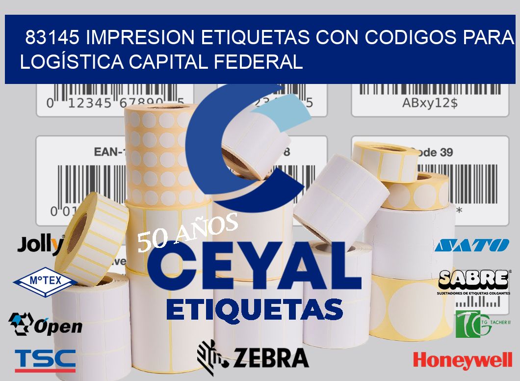 83145 IMPRESION ETIQUETAS CON CODIGOS PARA LOGÍSTICA CAPITAL FEDERAL