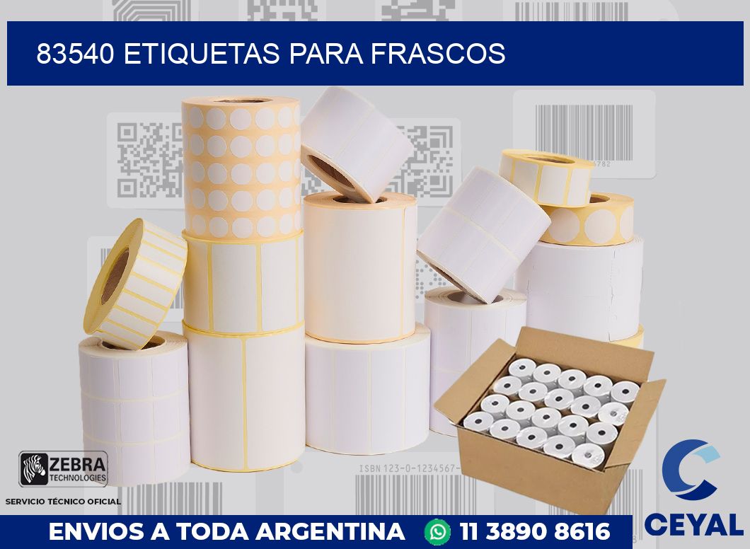 83540 ETIQUETAS PARA FRASCOS