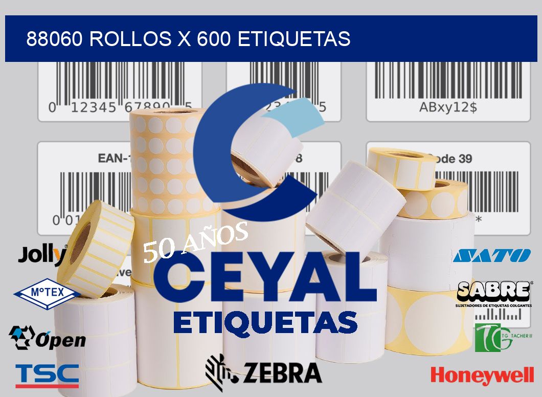 88060 Rollos x 600 etiquetas