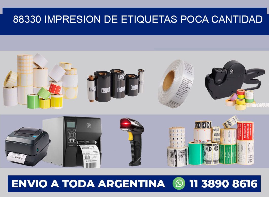 88330 IMPRESION DE ETIQUETAS POCA CANTIDAD
