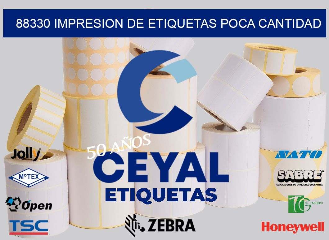 88330 IMPRESION DE ETIQUETAS POCA CANTIDAD