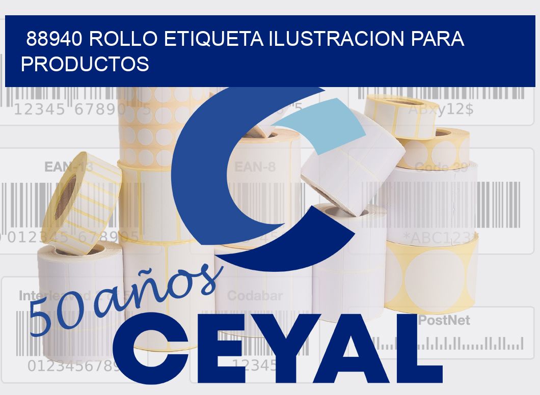 88940 ROLLO ETIQUETA ILUSTRACION PARA PRODUCTOS