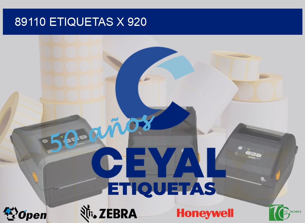 89110 Etiquetas x 920