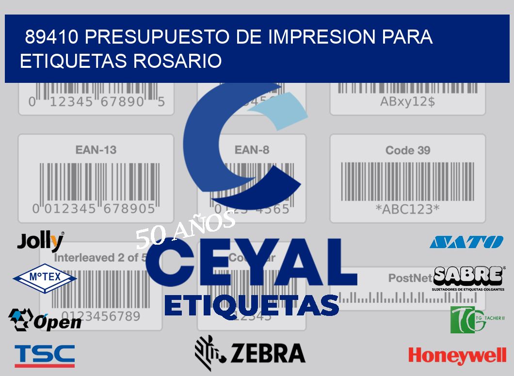 89410 PRESUPUESTO DE IMPRESION PARA ETIQUETAS ROSARIO