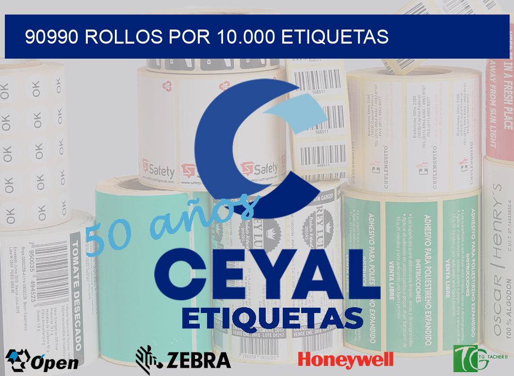 90990 Rollos por 10.000 etiquetas