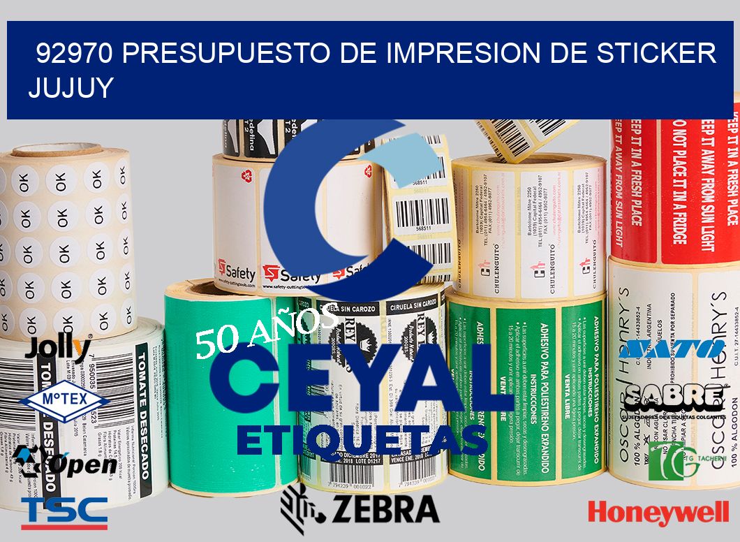 92970 PRESUPUESTO DE IMPRESION DE STICKER JUJUY